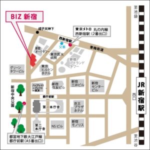 BIZ新宿の地図